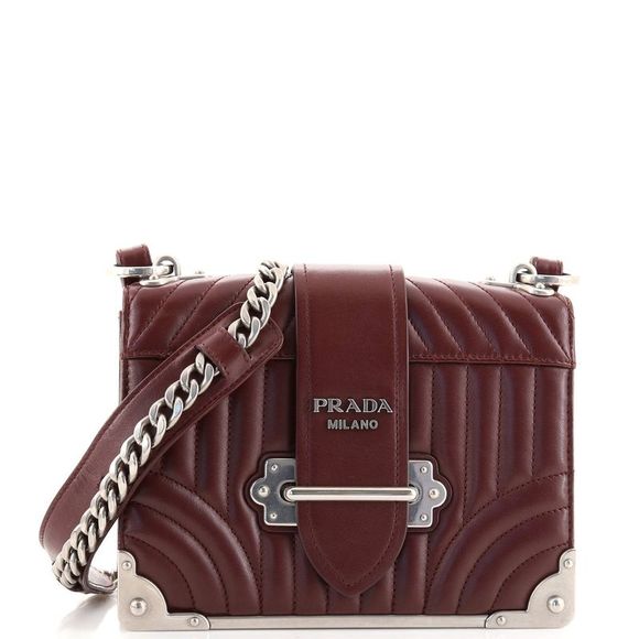 Prada Bags Prada Cahier Crossbody Bag Diagramme Quilted Leather